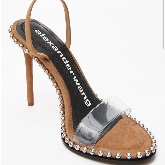 Alexander Wang Shoes - Alexander Wang PVC & Suede Slingback Sandal